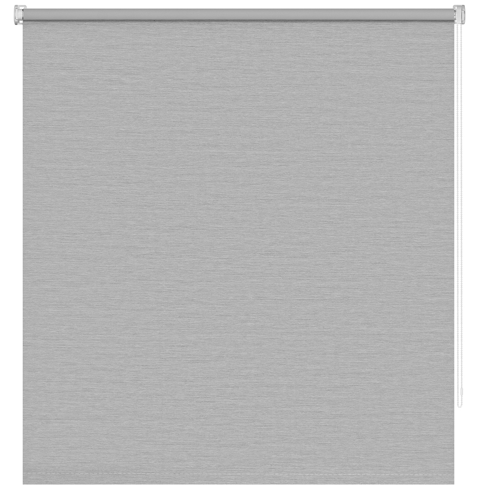 Штора рулонная Decofest Блэкаут Сатин Серый 160x175 см, цвет серебристый, размер 175х160 - фото 1