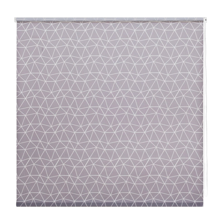 фото Миниролл decofest геометрическая сетка серый 50х160 см