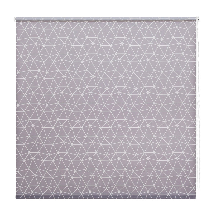 фото Миниролл decofest геометрическая сетка серый 60х160 см