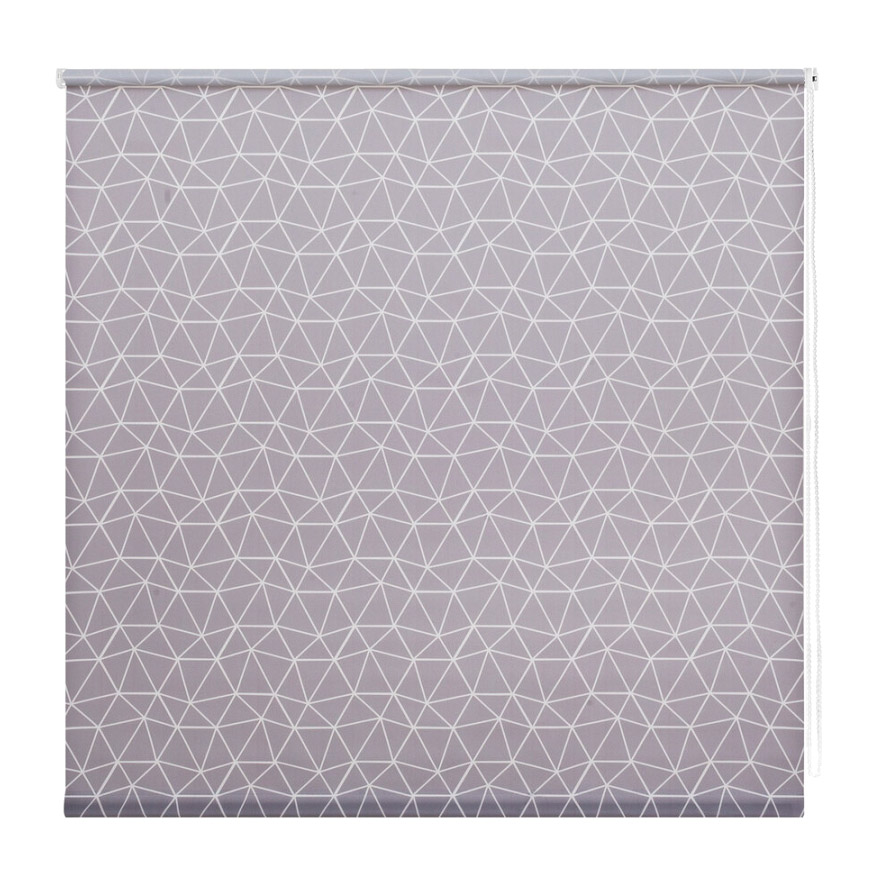 фото Миниролл decofest геометрическая сетка серый 70х160 см