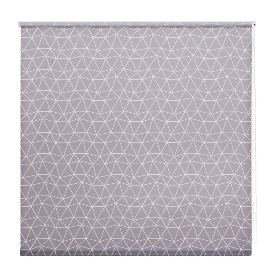 Миниролл Decofest Геометрическая сетка серый 80х160 см