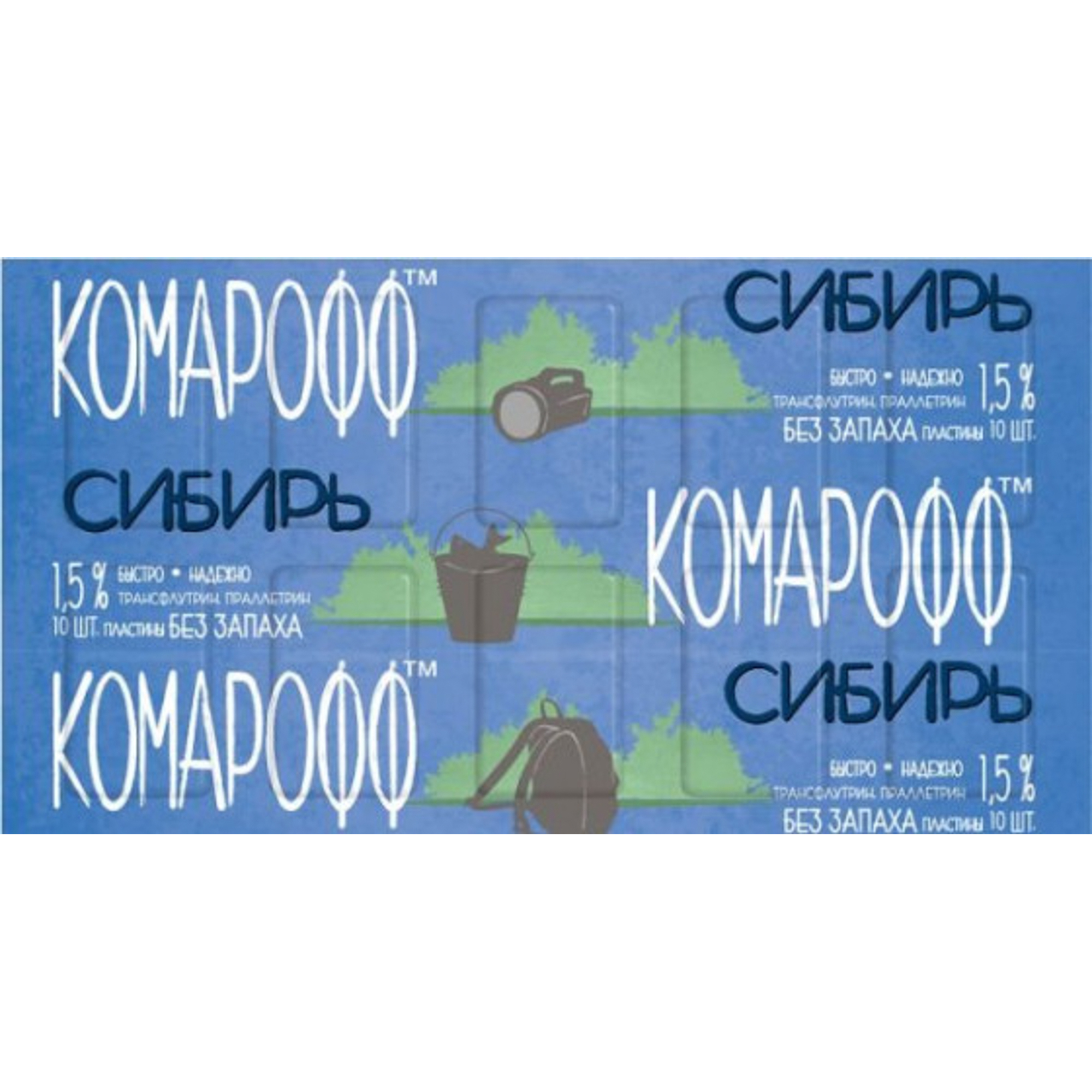 

Пластины от комаров Комарофф Сибирь 10шт