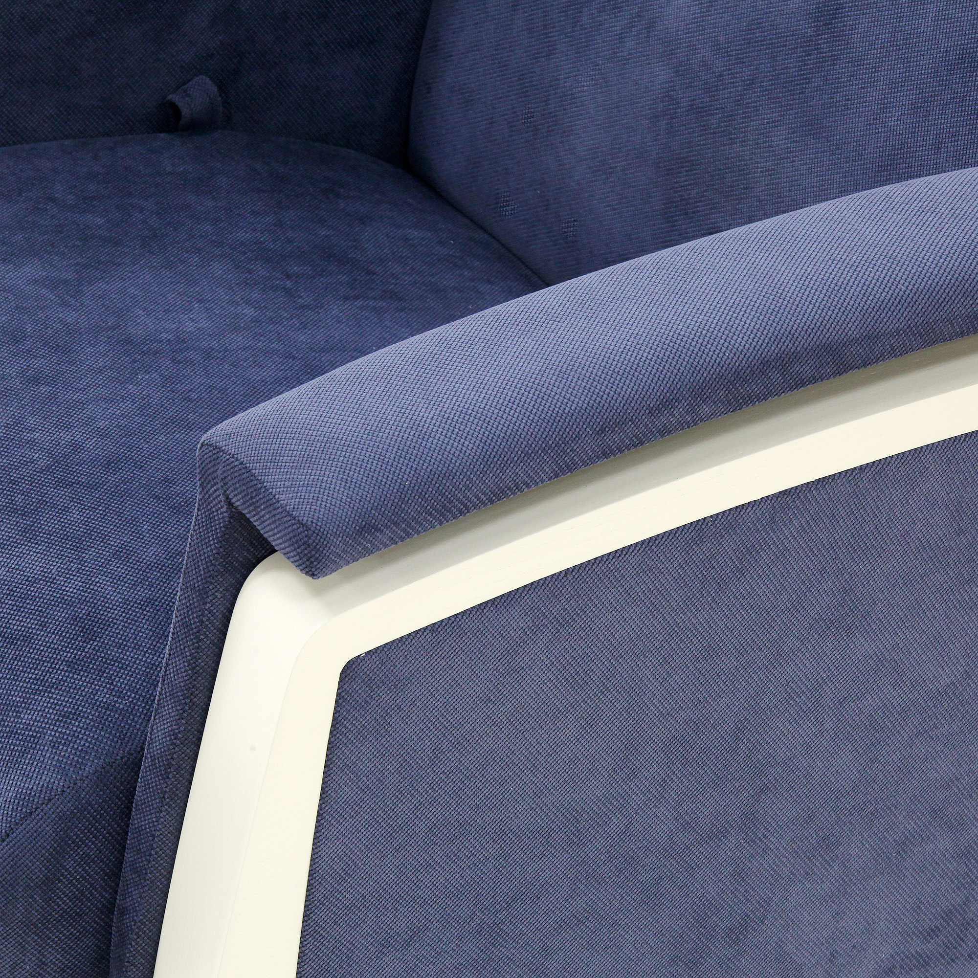 Кресло с пуфом Комфорт-мебель Balance-1 синий, цвет дуб шампань, размер 74х84х105,5/61,5х49,5х42,5 см - фото 6