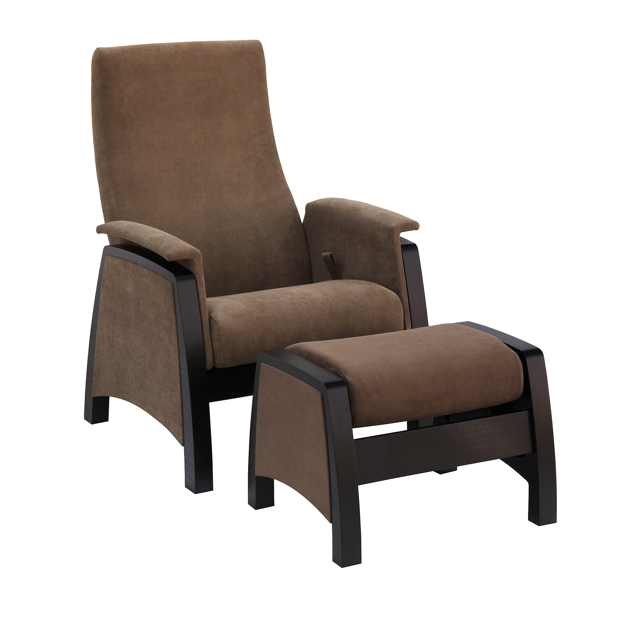 фото Кресло с пуфом комфорт-мебель balance-1 коричневый