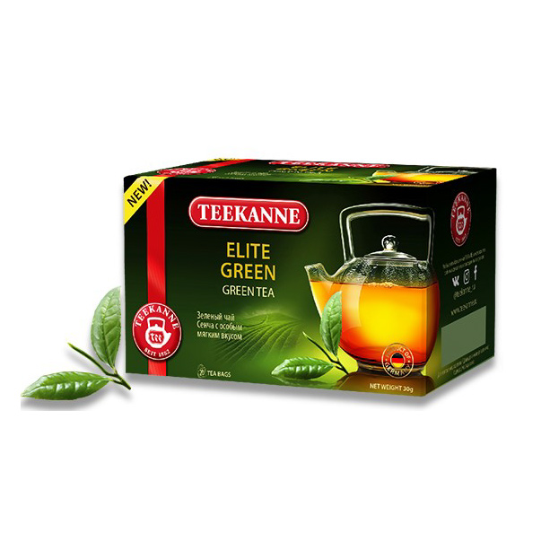 фото Чай зеленый teekanne elite green sencha 20 пакетиков