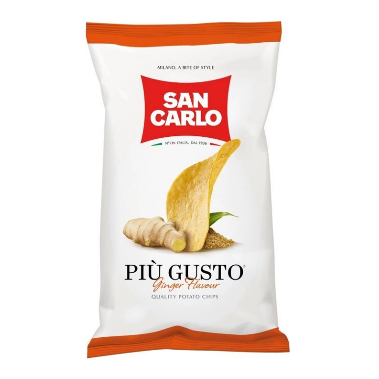 Чипсы картофельные San Carlo Piu Gusto с имбирем 150 г