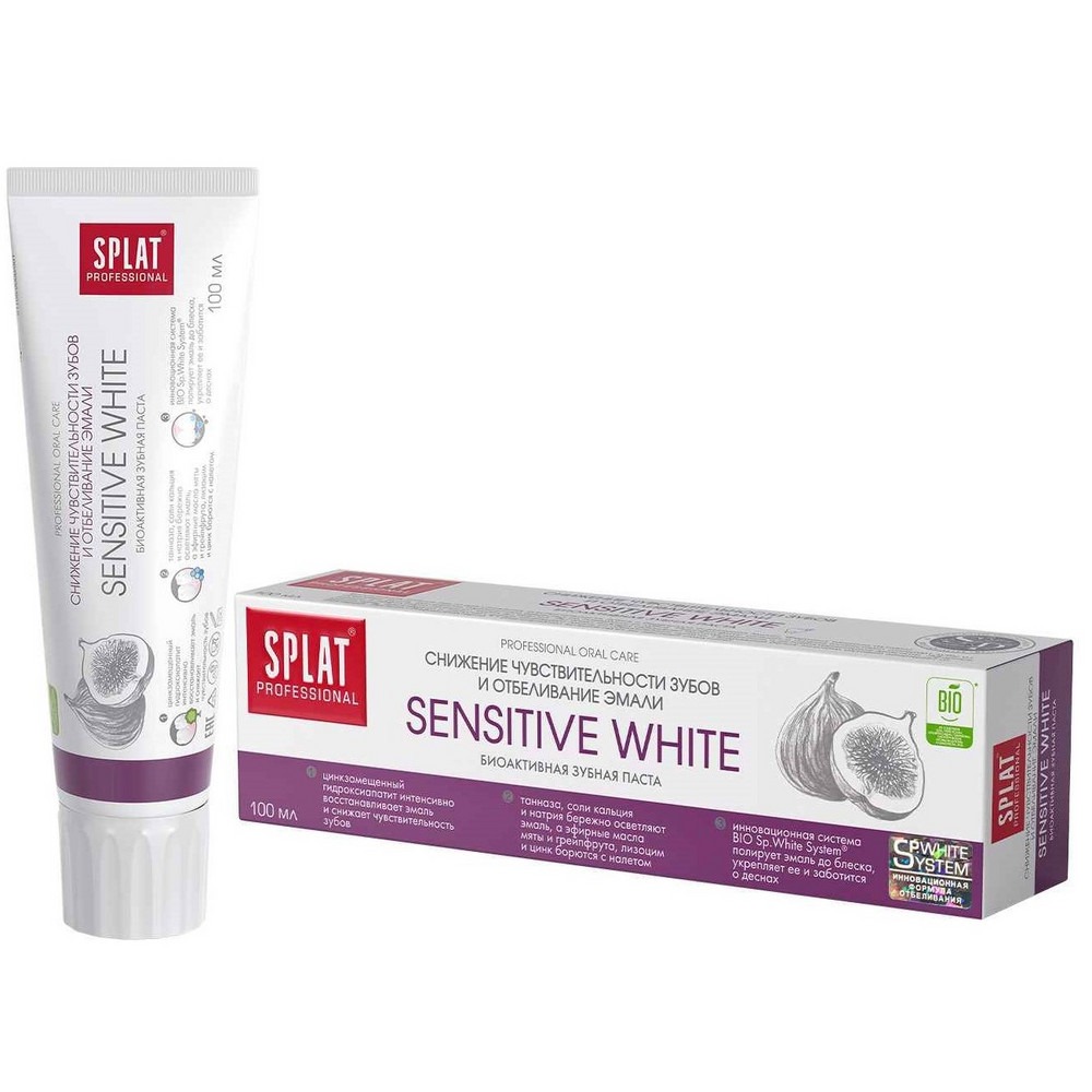 фото Зубная паста splat professional sensitive white 100 мл