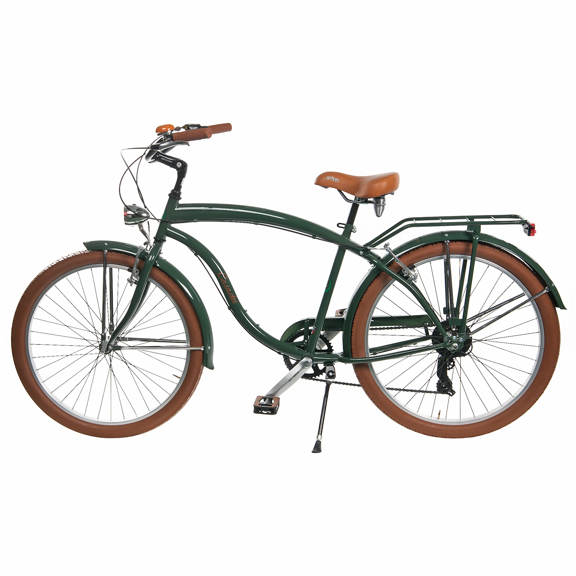 Велосипед Casadei beach cruiser 26 темно-зеленый, размер 47 см