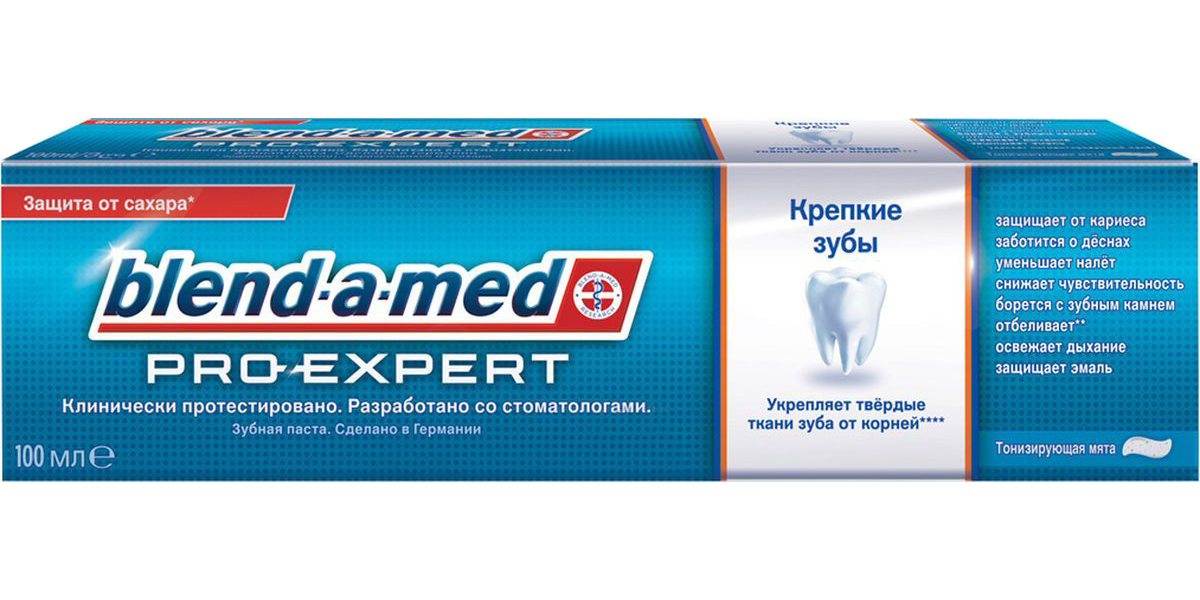 фото Зубная паста blend-a-med pro-expert крепкие зубы, 100 мл