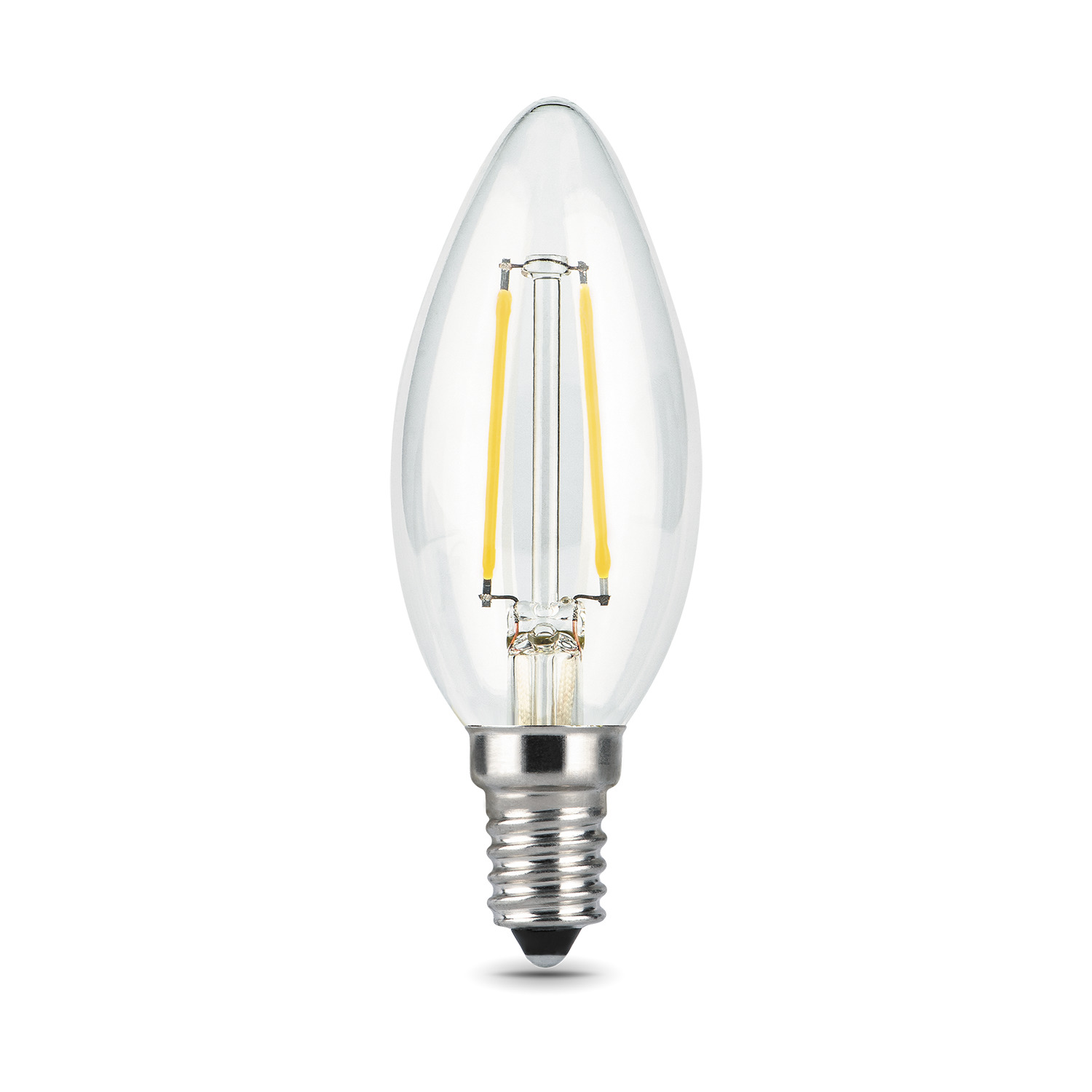 фото Лампа gauss filament свеча e14 5w 450lm 4100к 1/20 (3 лампы в упаковке)