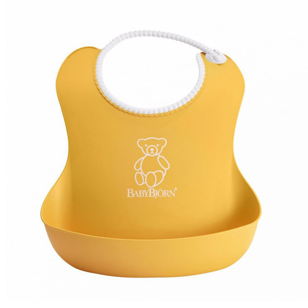 

Нагрудник Babybjorn мягкий с карманом желтый