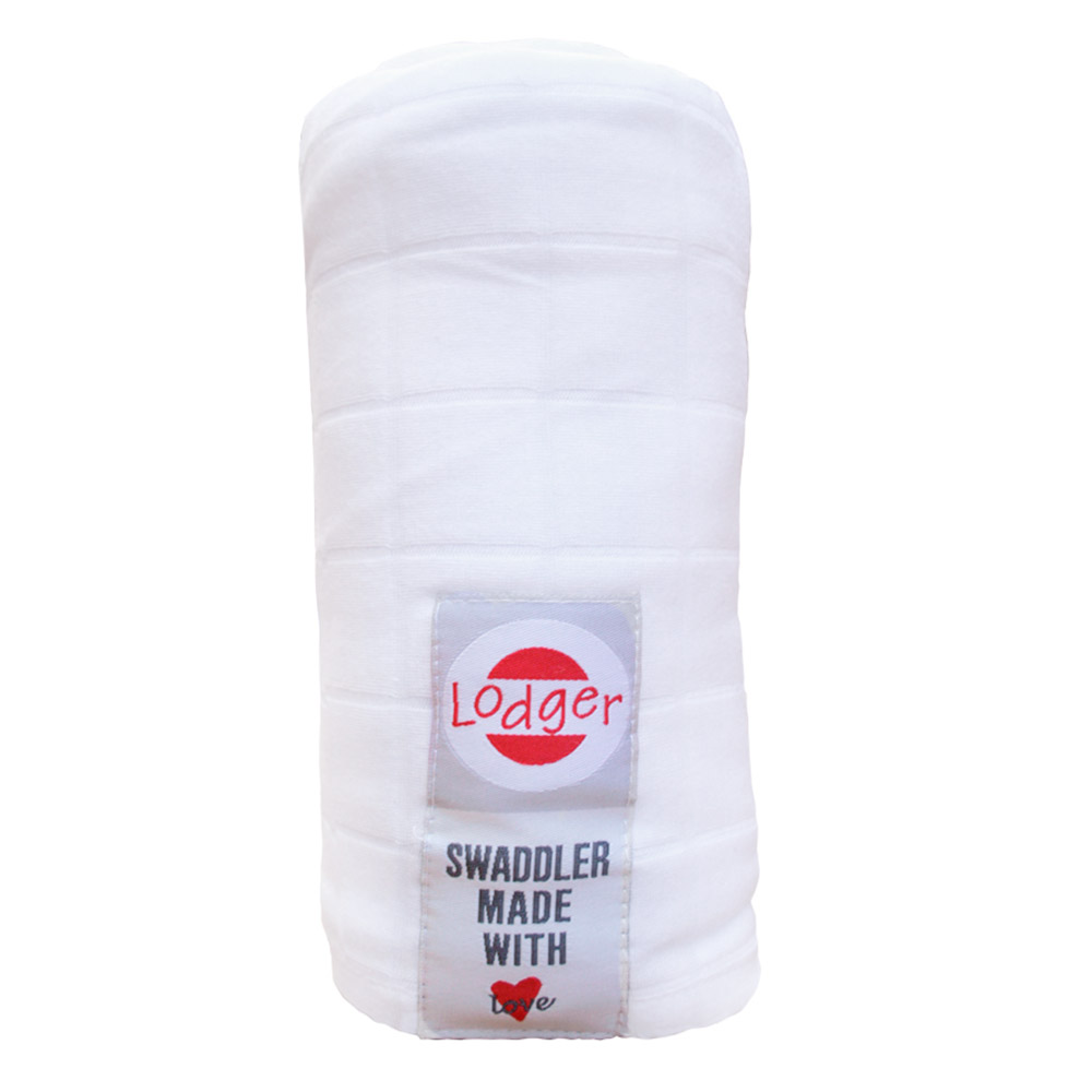 фото Пеленка lodger swaddler reluxury white 120*120