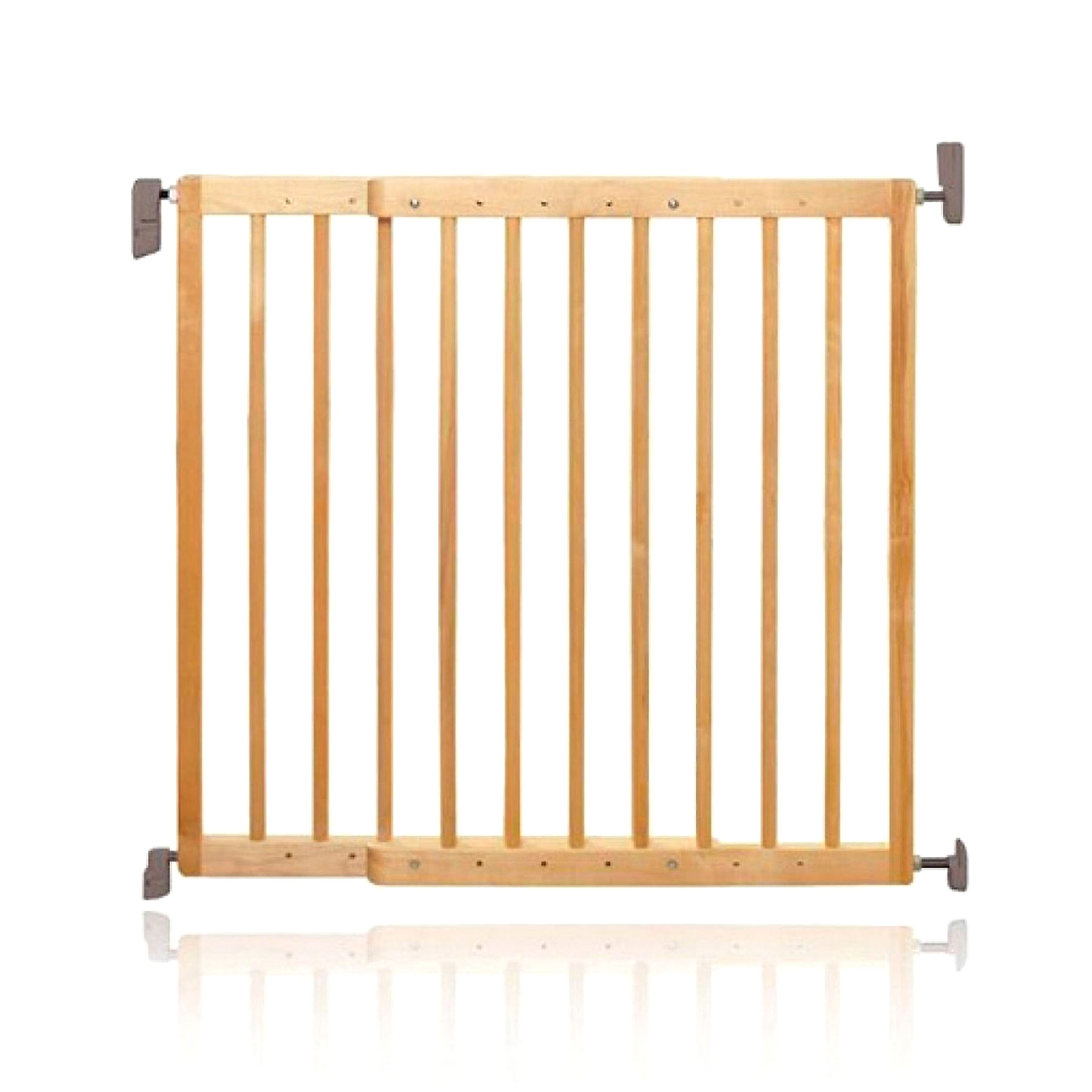 фото Ворота безопасности munchkin деревянные extending wooden wall fix gate от 63,5 до 106 см