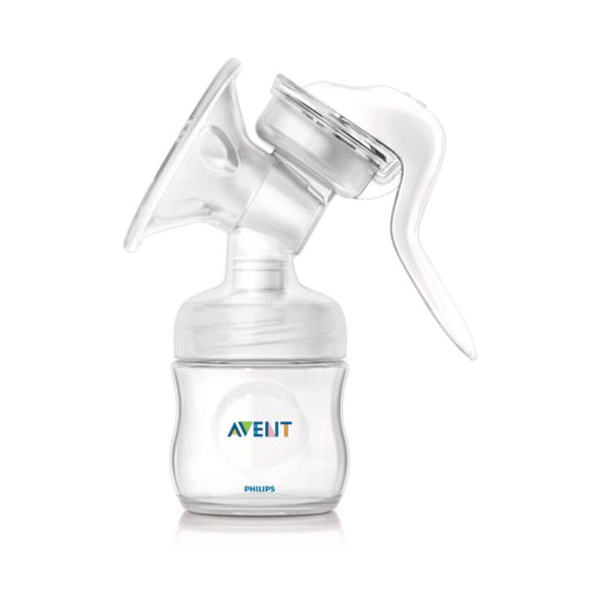 фото Ручной молокоотсос с бутылочкой philips avent natural scf330/20