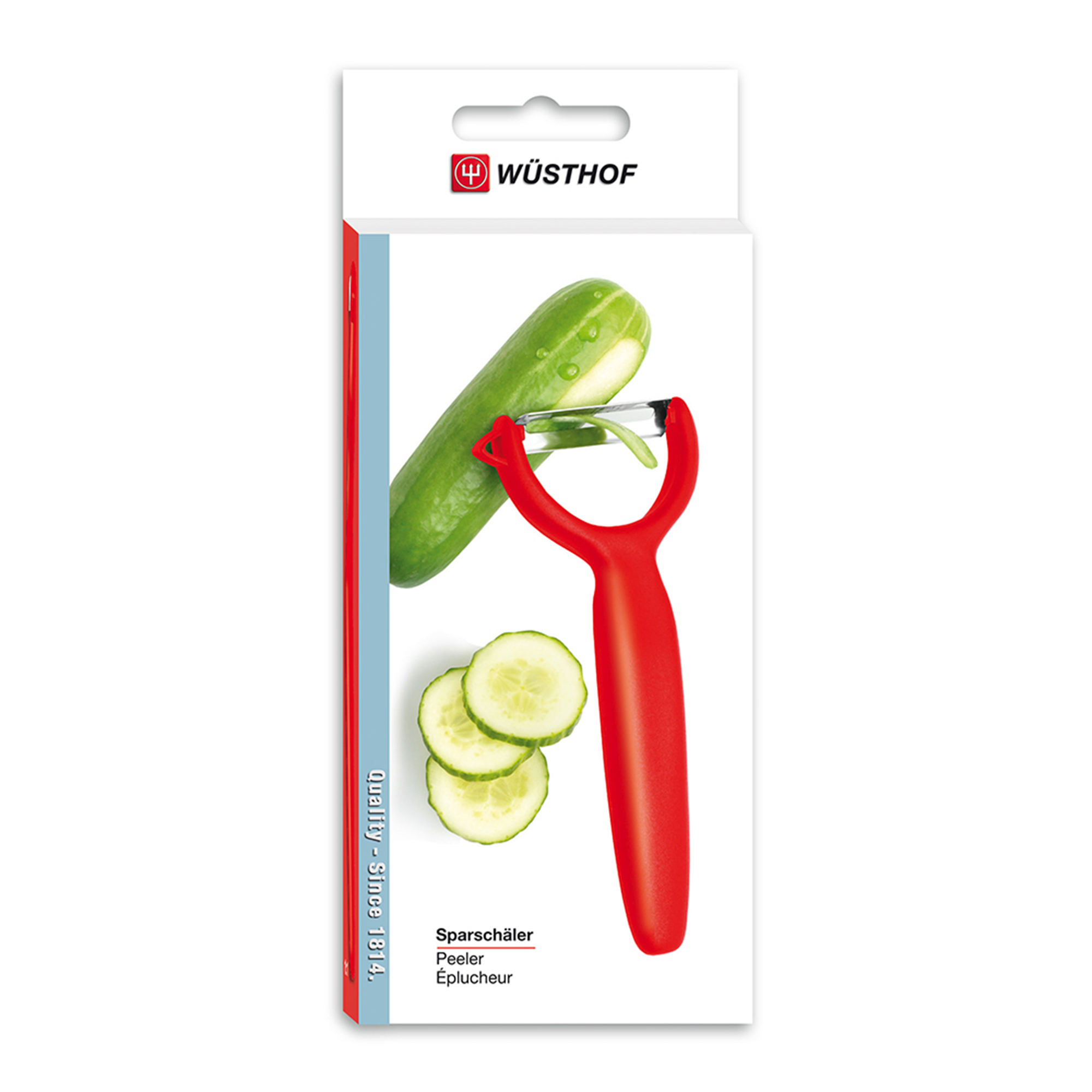 Нож Wuesthoff Sharp Fresh Colourful для чистки, цвет хром - фото 2