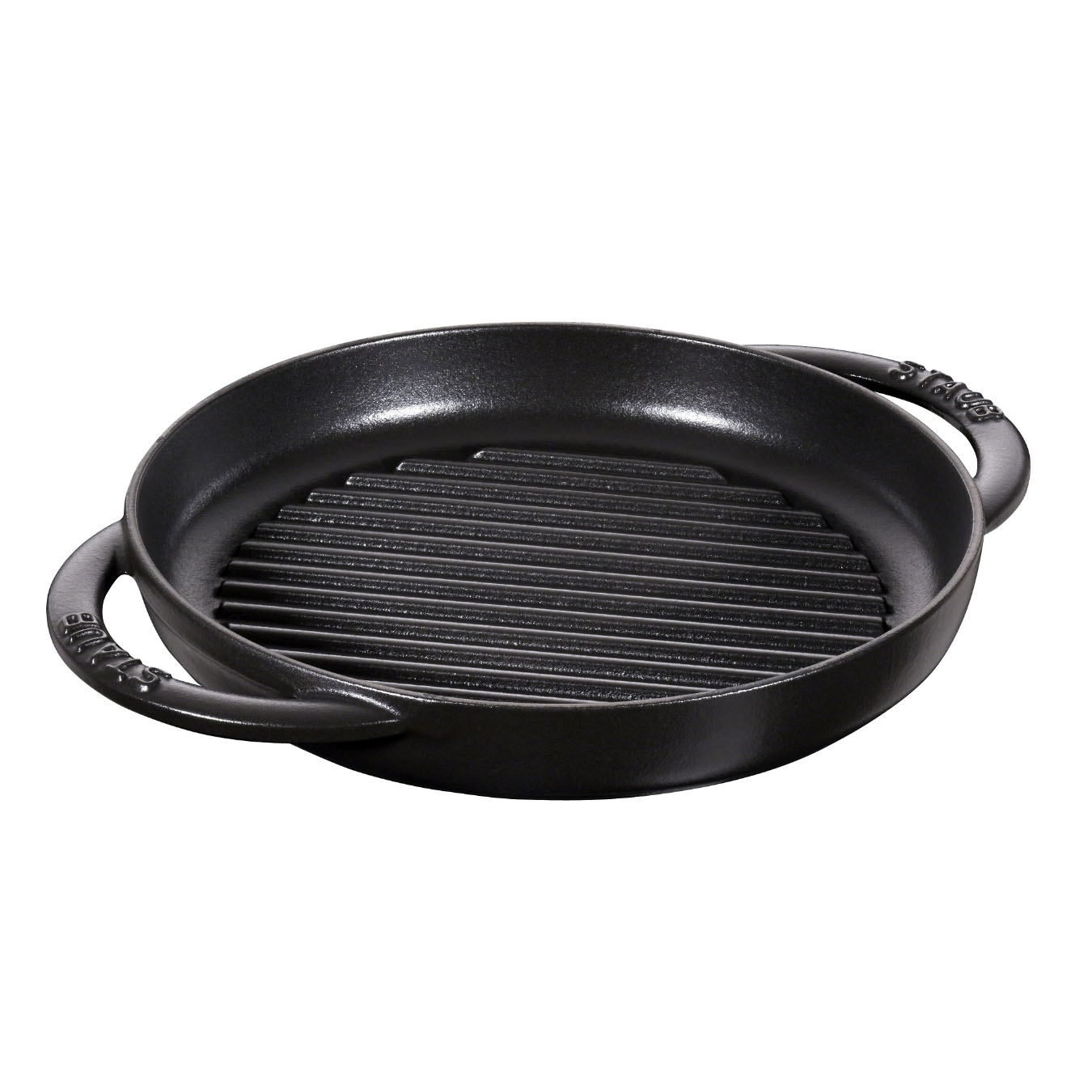 Сковорода-гриль Staub 22 см, цвет черный - фото 1