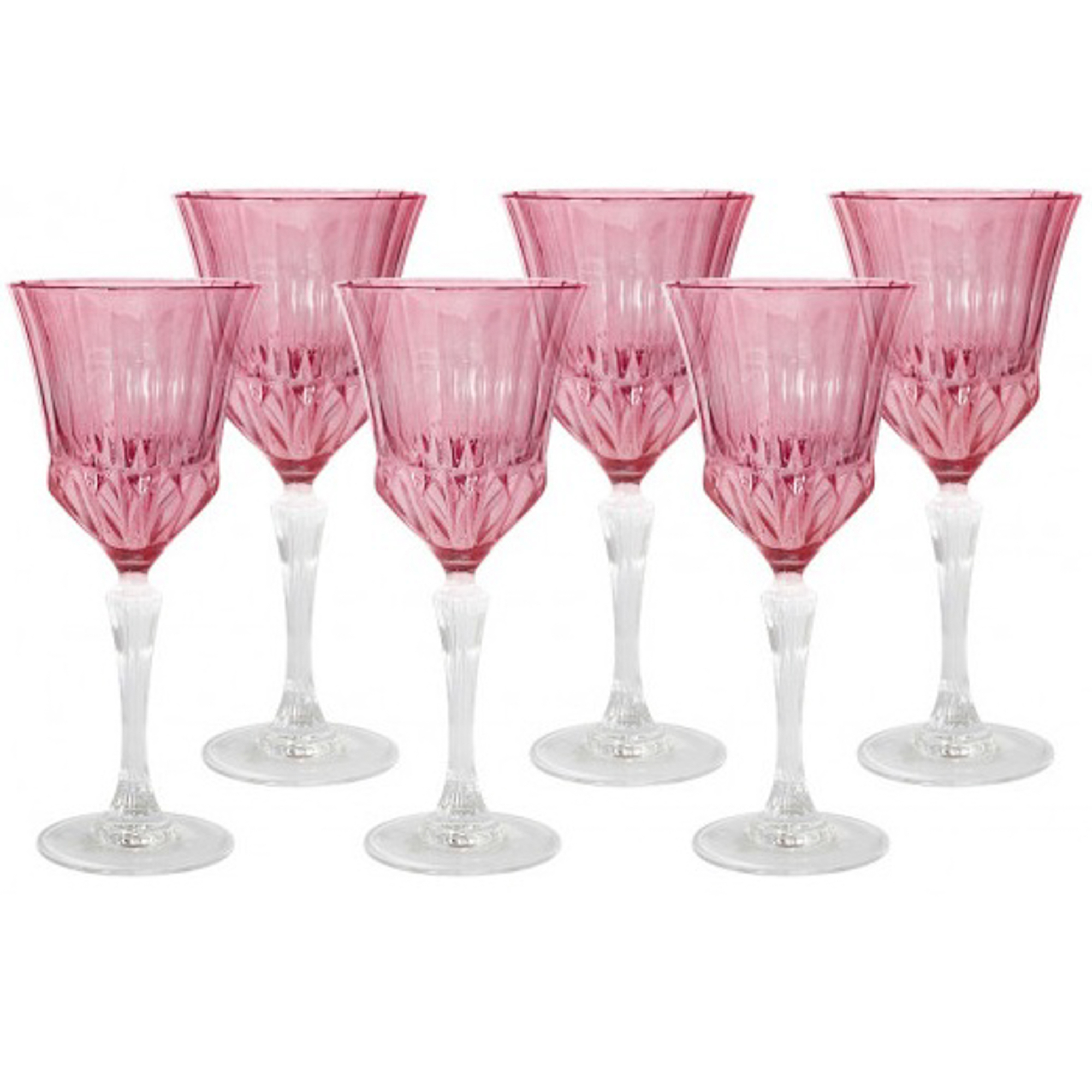 Набор бокалов для вина 6х0.2л адажио розовая Same - фото 1
