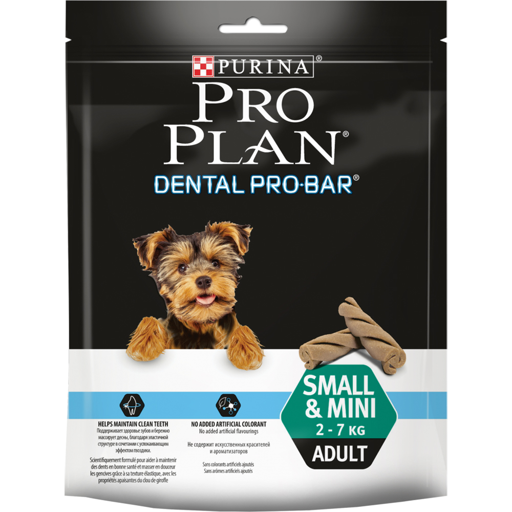 фото Лакомство для собак pro plan dental probar small & mini для здоровья полости рта 150 г