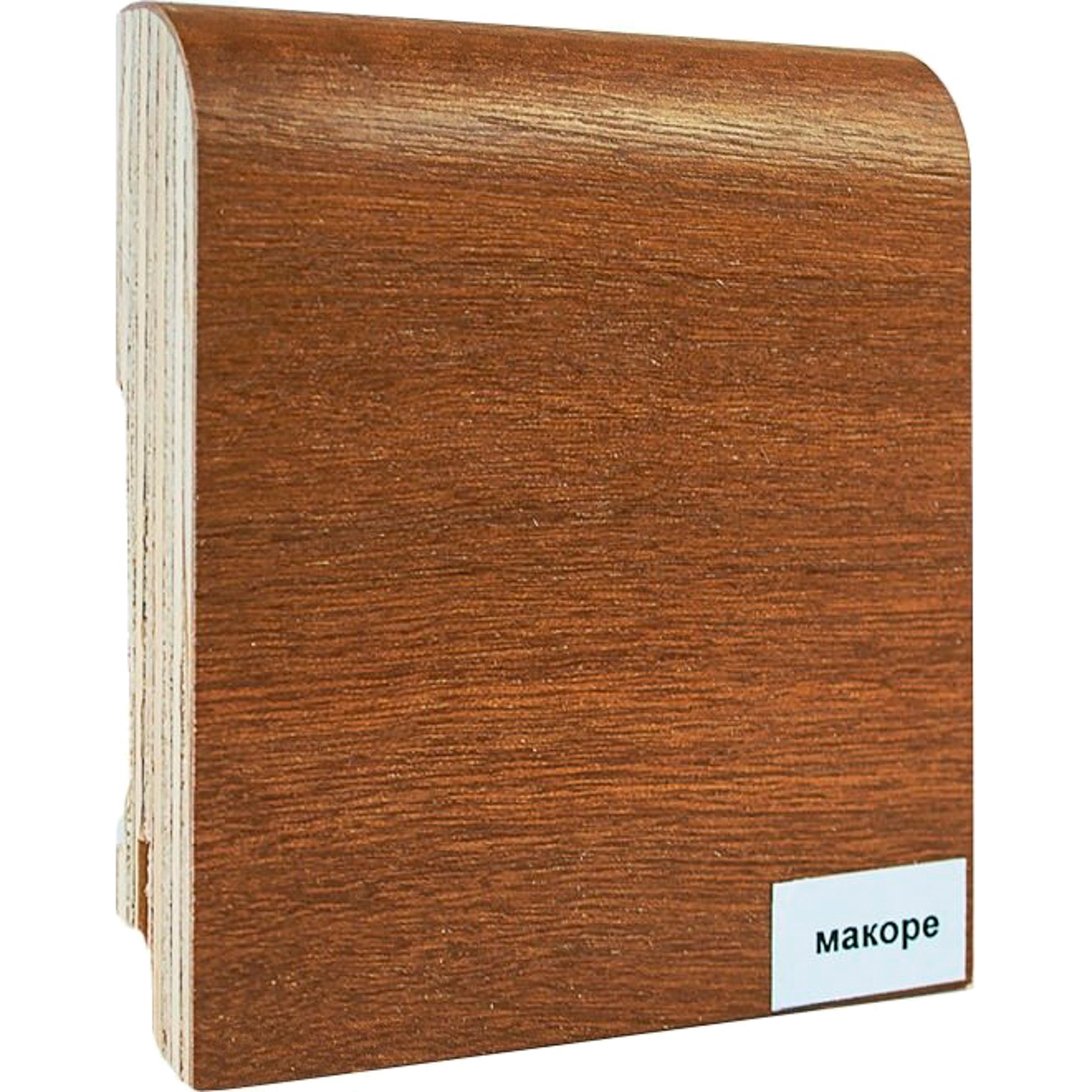 

Плинтус Finitura Dekor Шпонированный Макоре 83x19x2400 мм, Коричневый