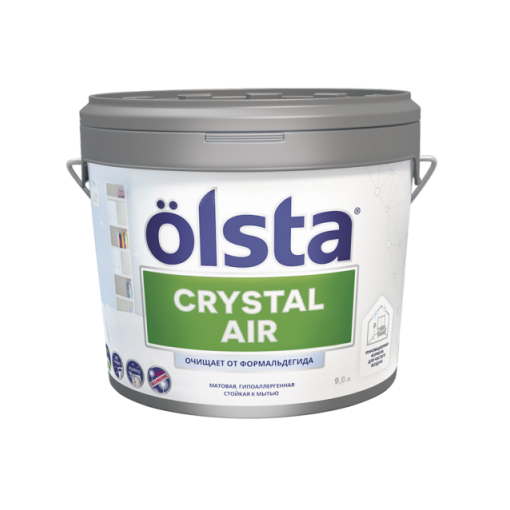 фото Краска olsta crystal air база а 0,9 л