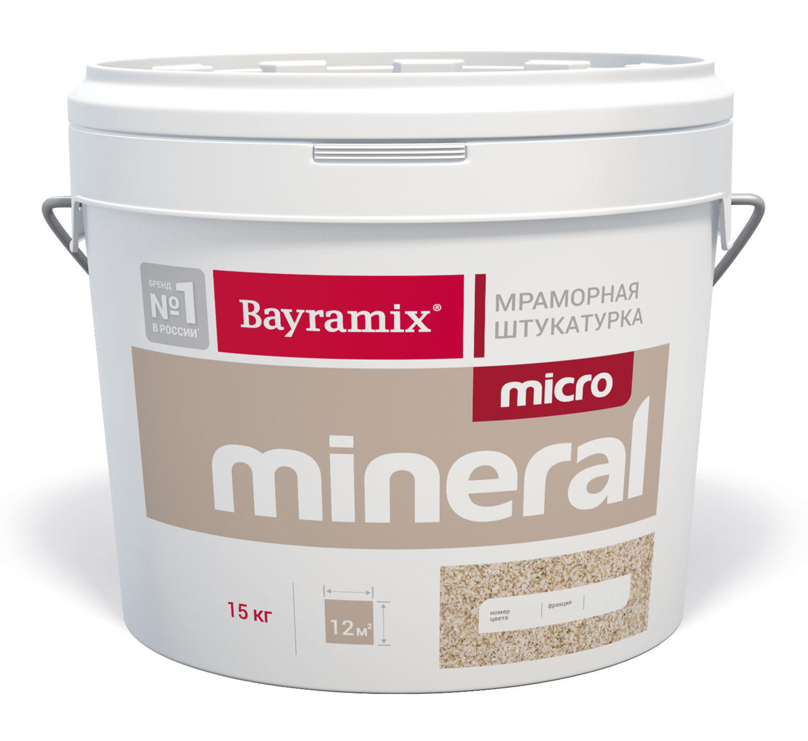 фото Штукатурка мраморная bayramix micro mineral 643. 15 кг