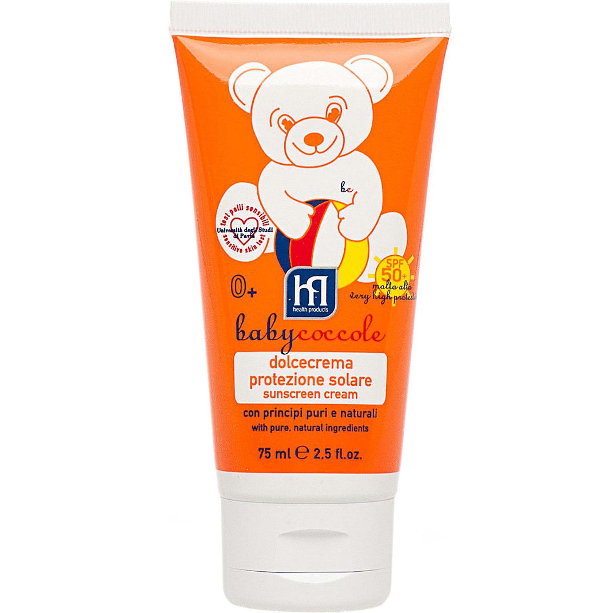 фото Крем солнцезащитный babycoccole the summer sunscreen cream spf50+ 75 мл