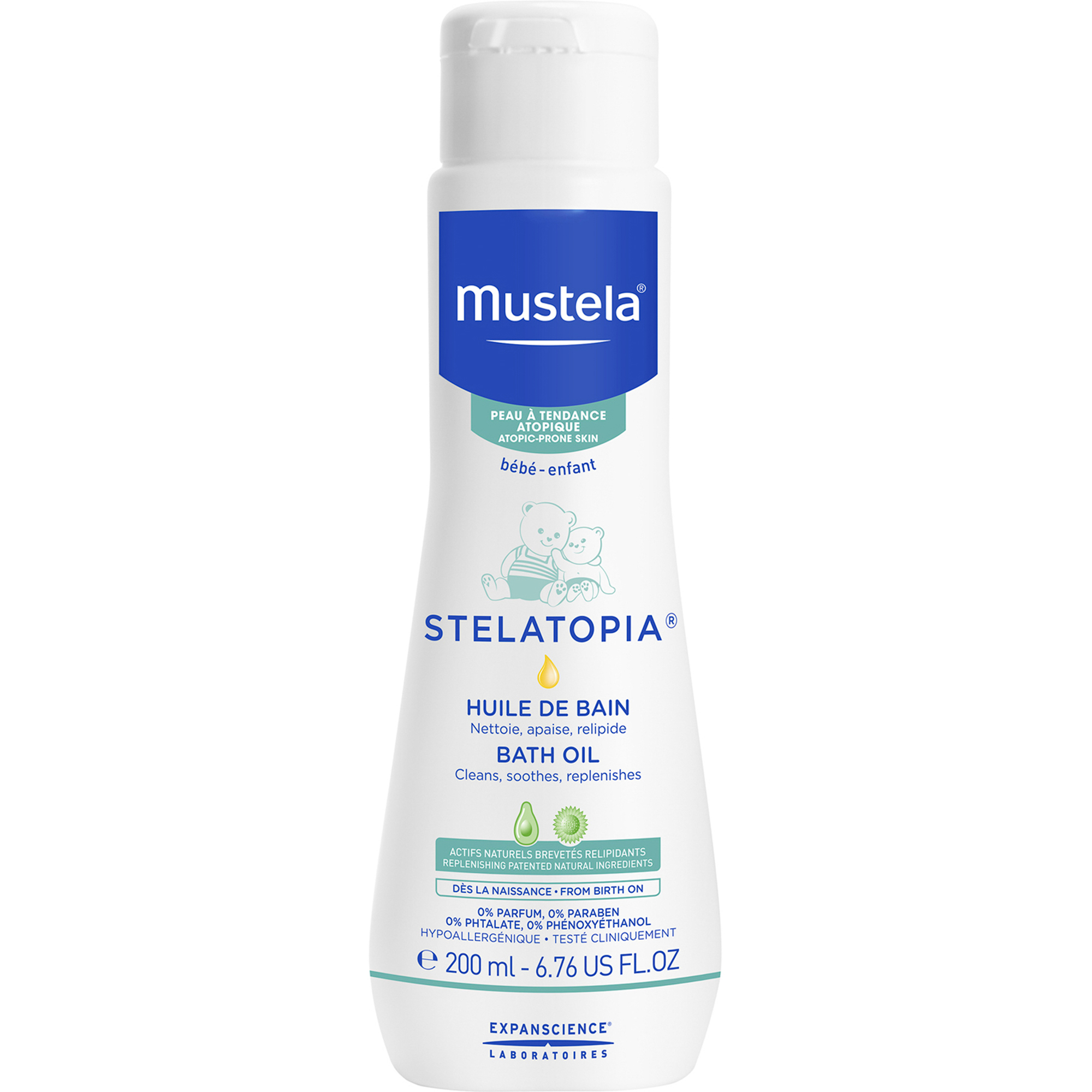 фото Масло для ванны mustela stelatopia bath oil 200 мл