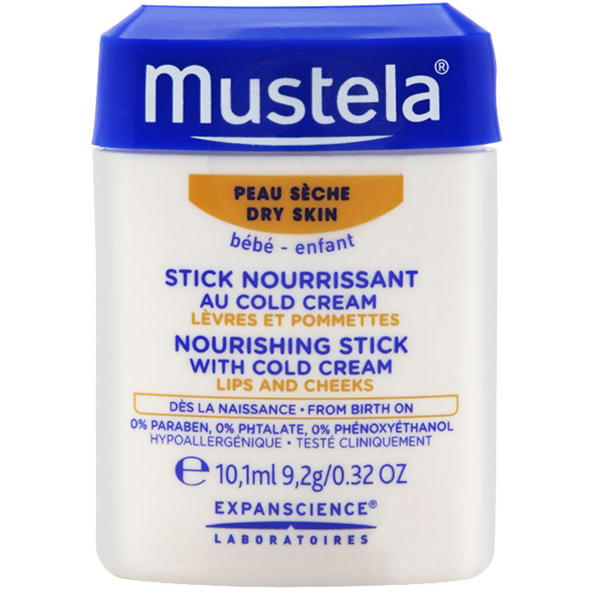 фото Питательный карандаш с кольд-кремом mustela stick nourrissant au cold cream 10,1 мл