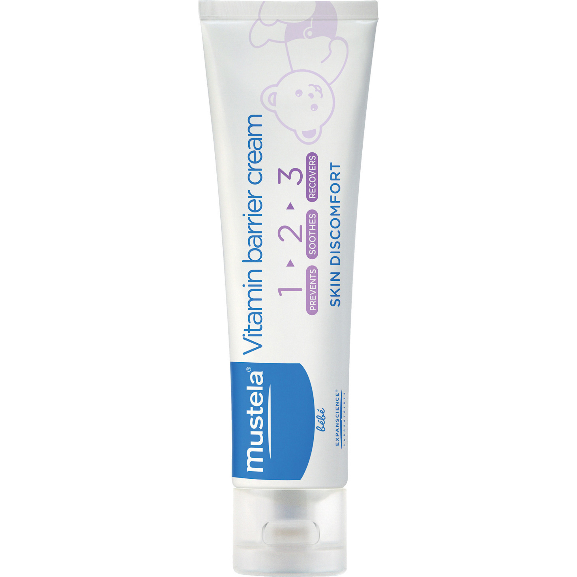 фото Крем под подгузник mustela 123 vitamin barrier cream 50 мл