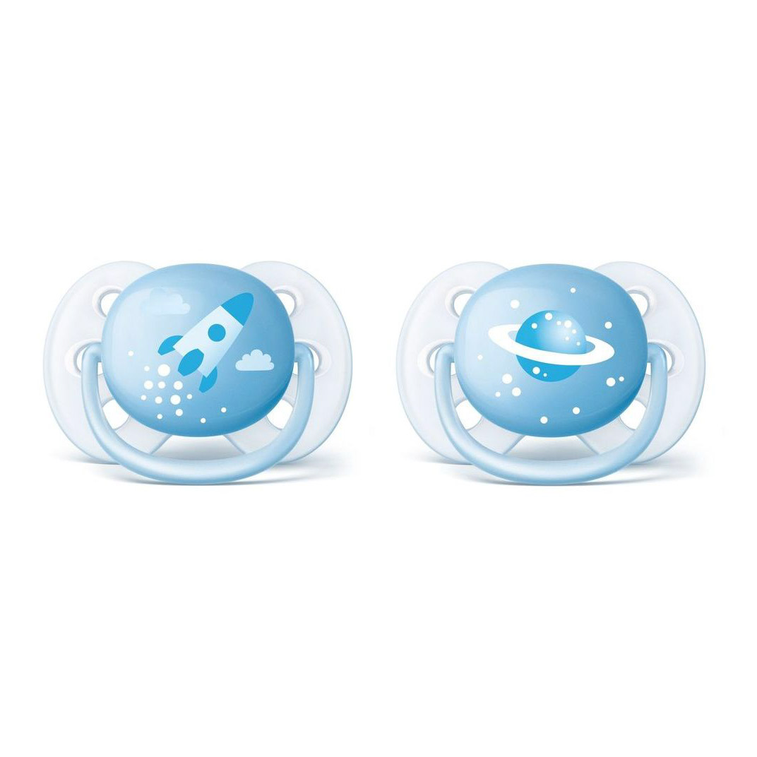 фото Пустышка philips avent ultra soft силиконовая 0-6 месяцев 2 шт