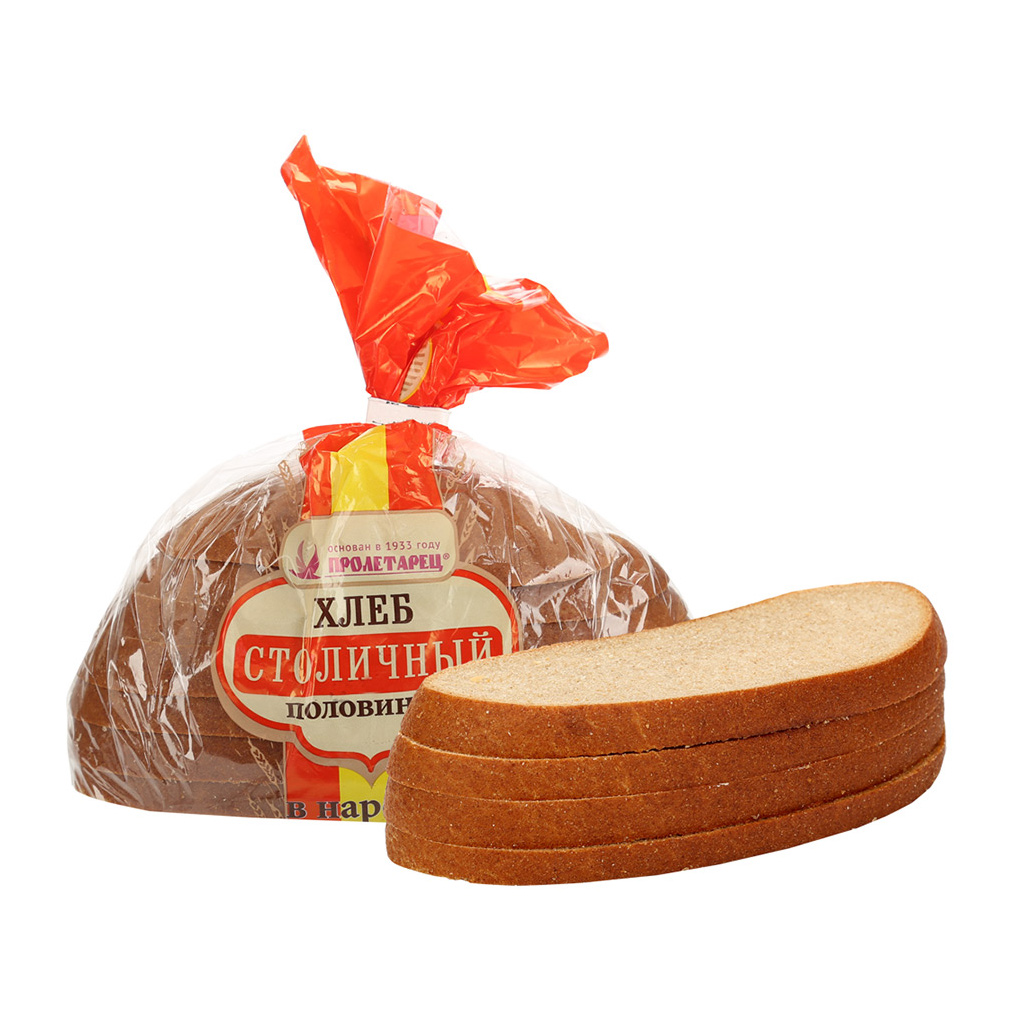 Хлеб Столичный половинка в нарезку 325