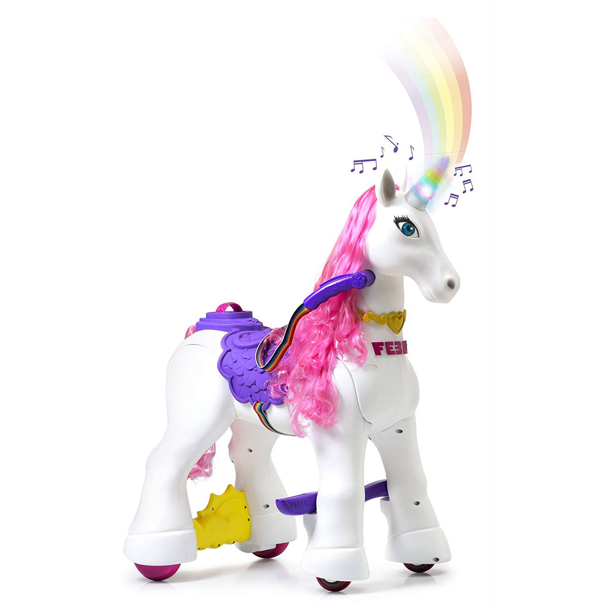 Игрушка самоходная Feber lovely unicorn, размер 48х60х63 см