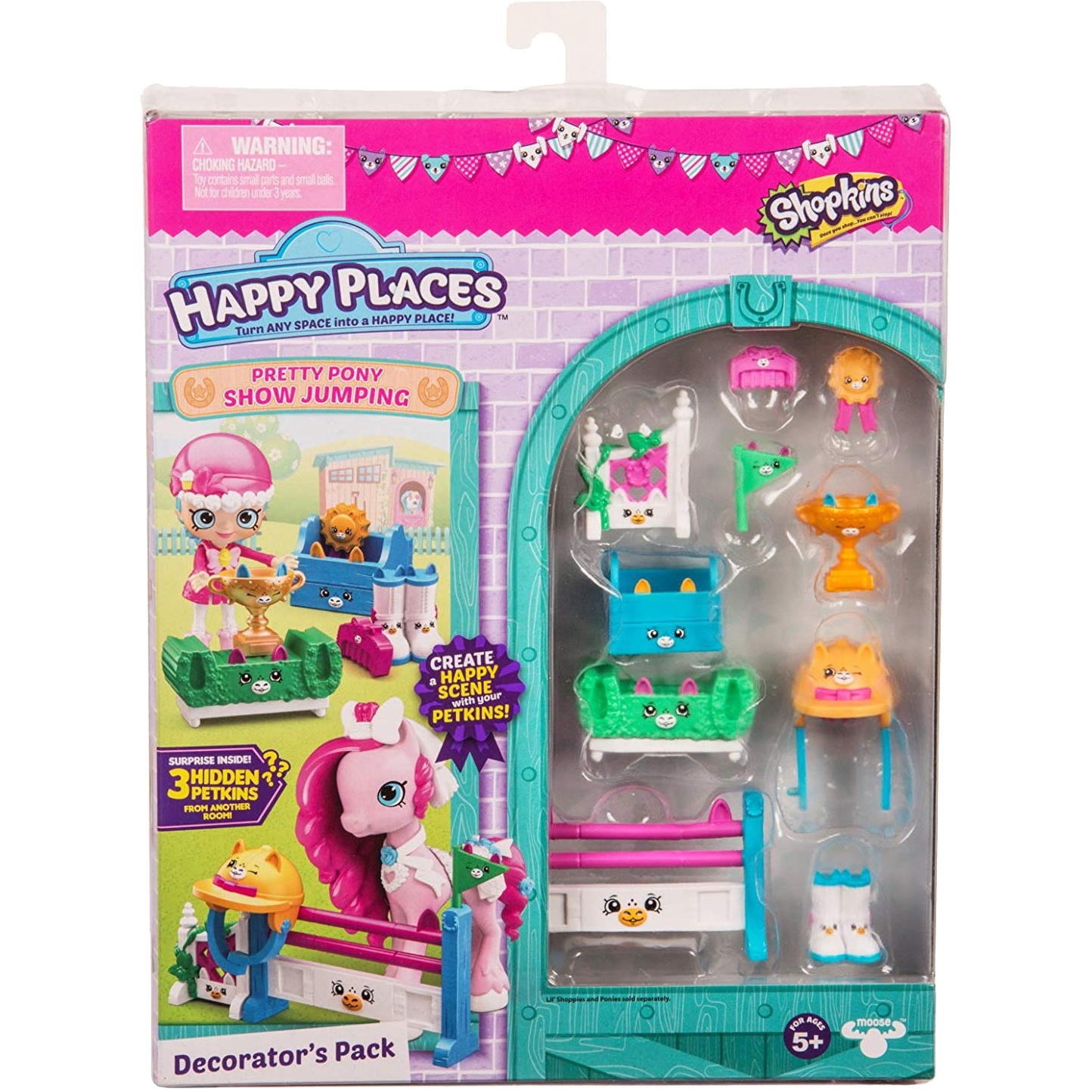 фото Игровой набор shopkins happy places конкурс прыжков через барьер для пони moose shopkins