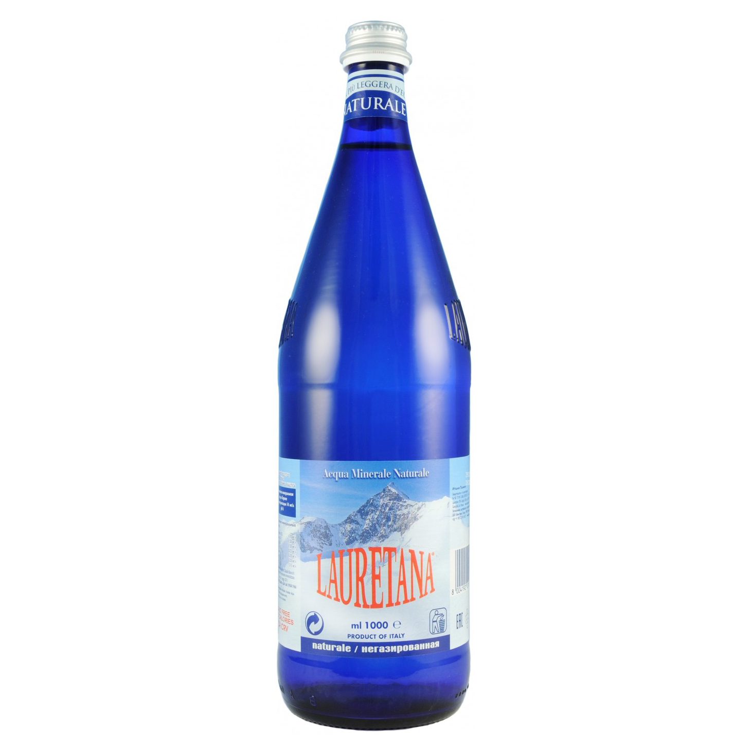 фото Вода lauretana naturale (стеклянная бутылка) 1 л