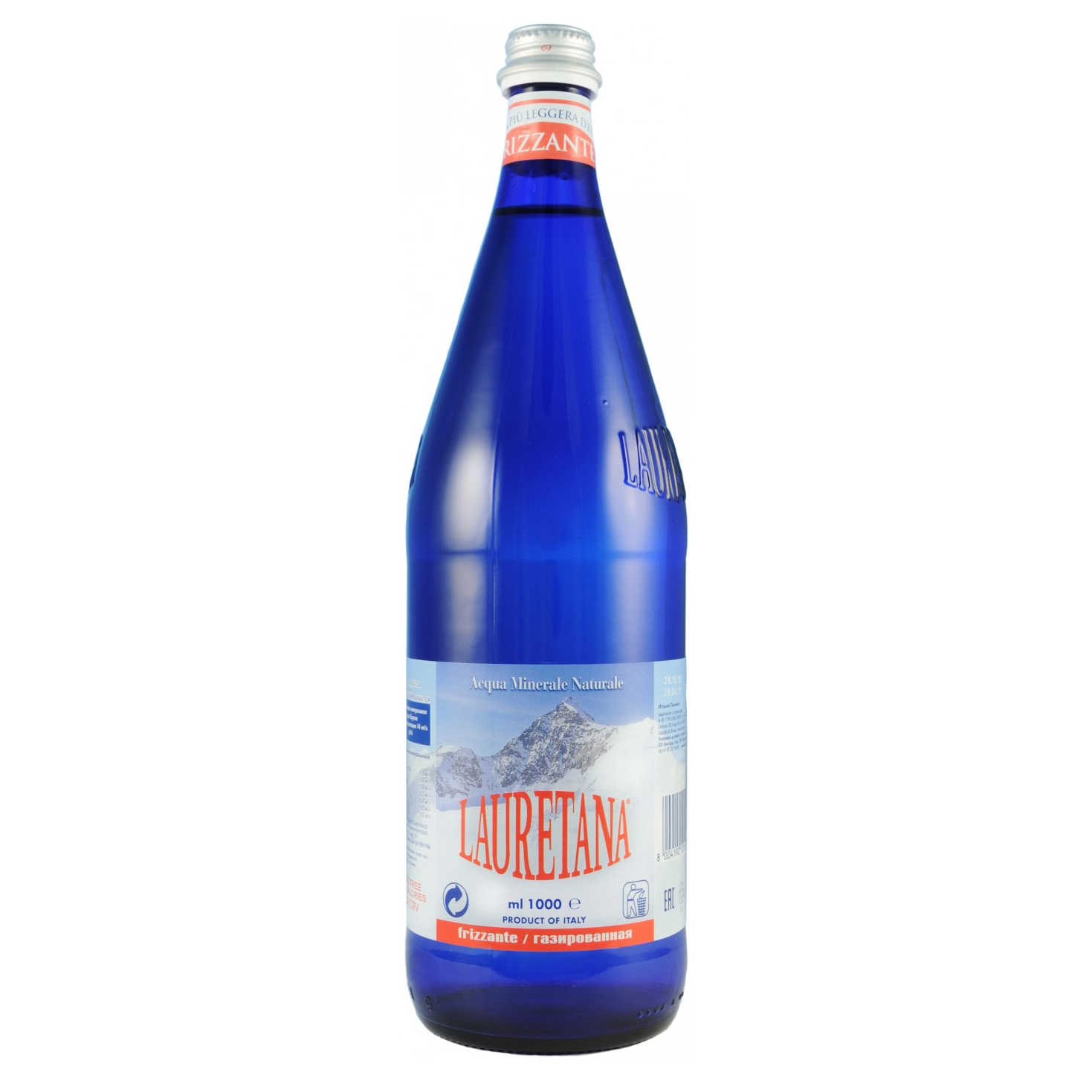 фото Вода lauretana frizzante (стеклянная бутылка) 1 л