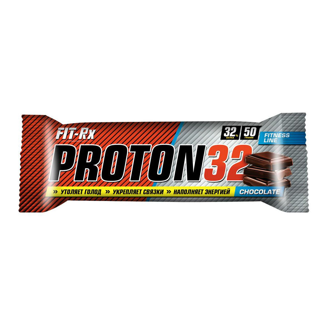 фото Протеиновый батончик fit-rx proton 32 шоколад 24х50 г