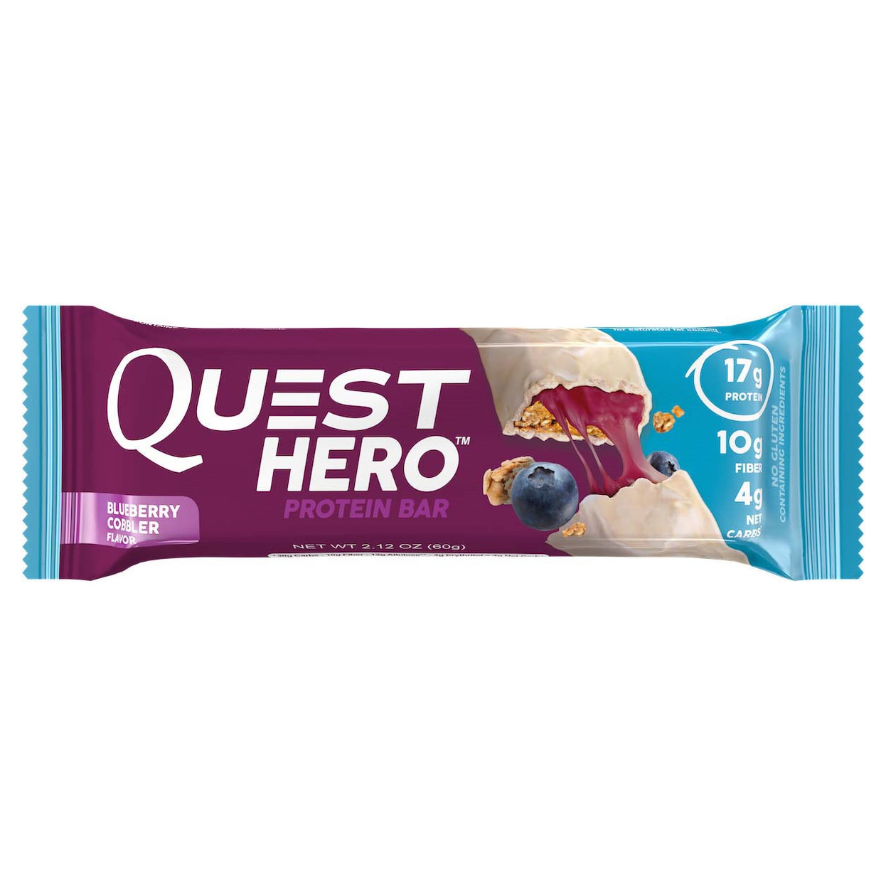 Батончик протеиновый Quest Nutrition QuestBar черничный пирог 60 г - фото 1