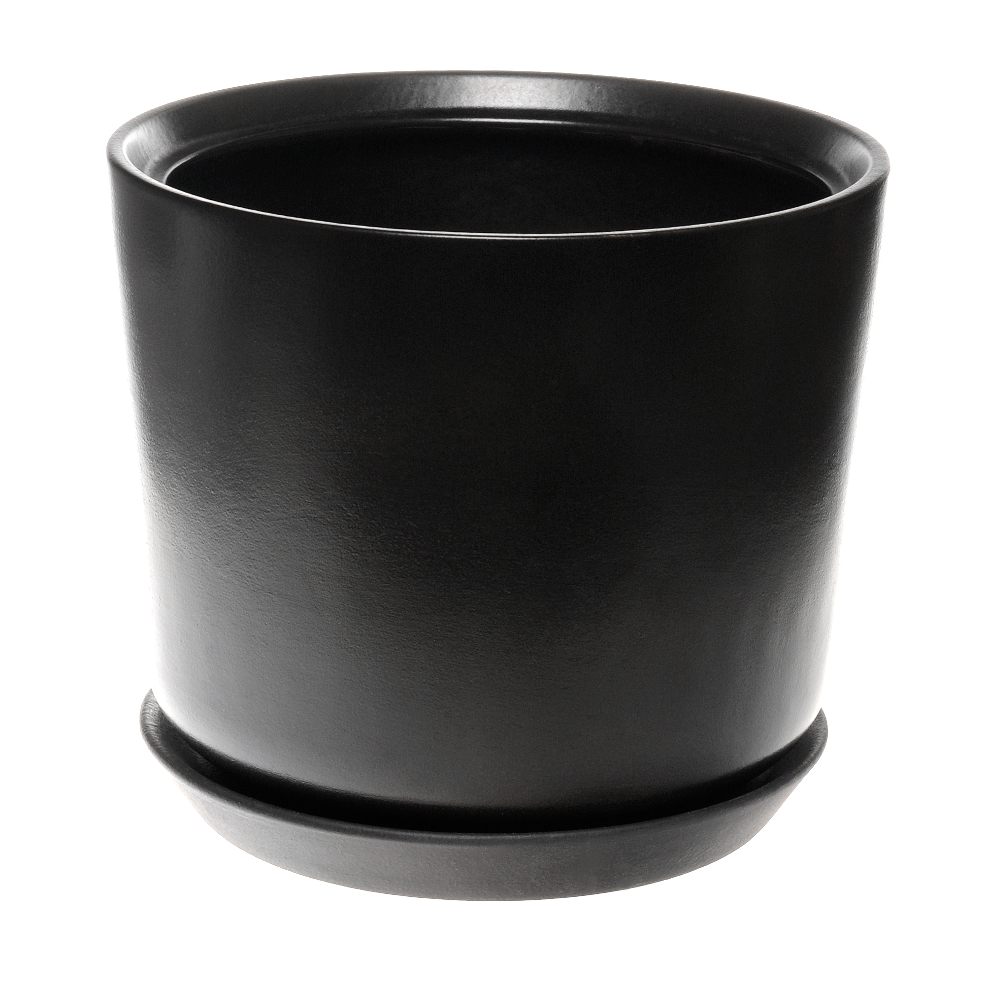 Горшок для цветов декоративный Гончар лира №2 (черный), 20 см - фото 1