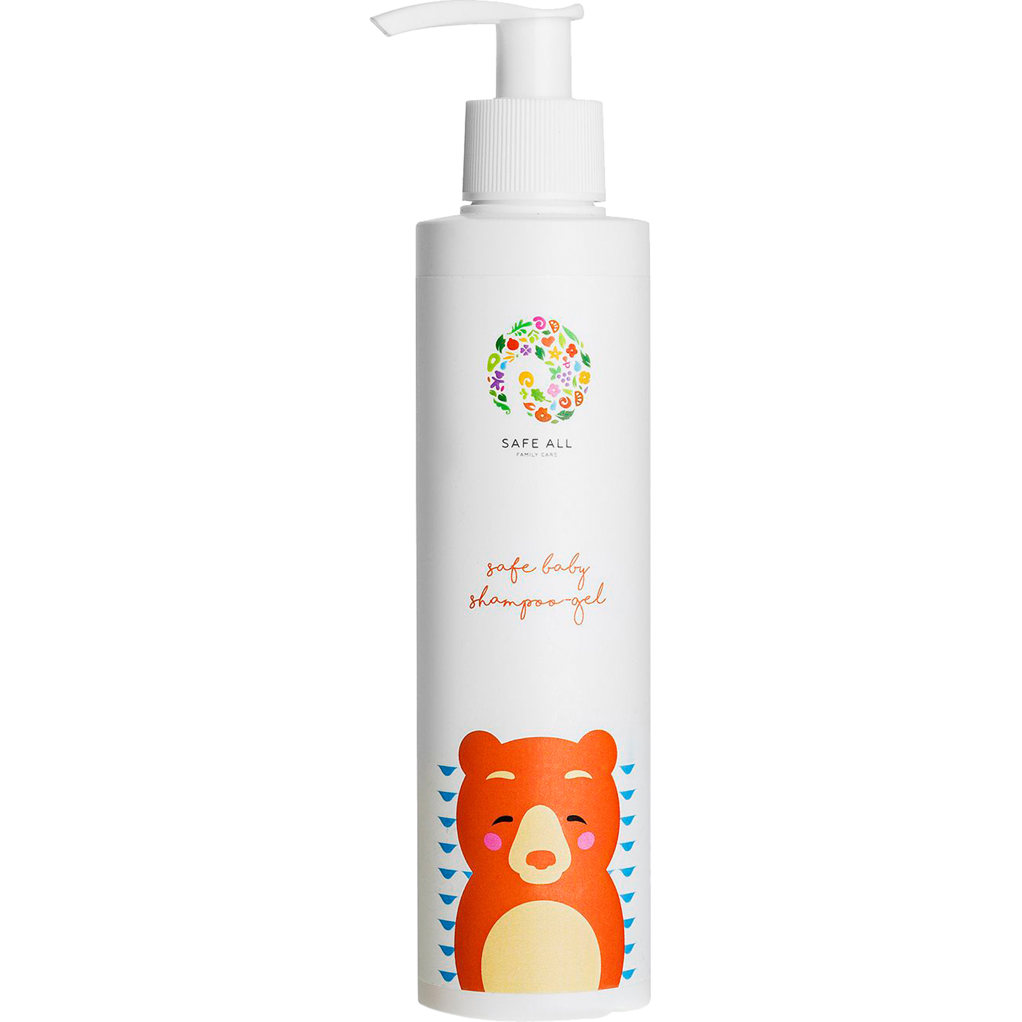фото Детский шампунь-гель для купания safe all safe baby shampoo-gel 200 мл