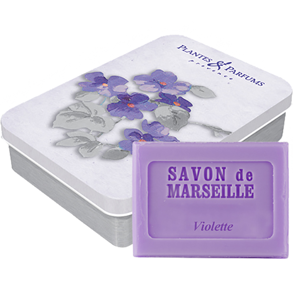 фото Мыло plantes et parfums violette в металлической коробочке 160058