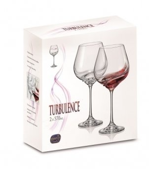 Рюмка для вина turbulence 570мл 2шт Crystal Bohemia - фото 2