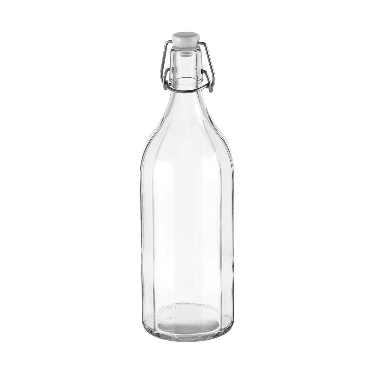 Бутылка Tescoma Della Casa с зажимом квадратная 1 л, цвет прозрачный - фото 1