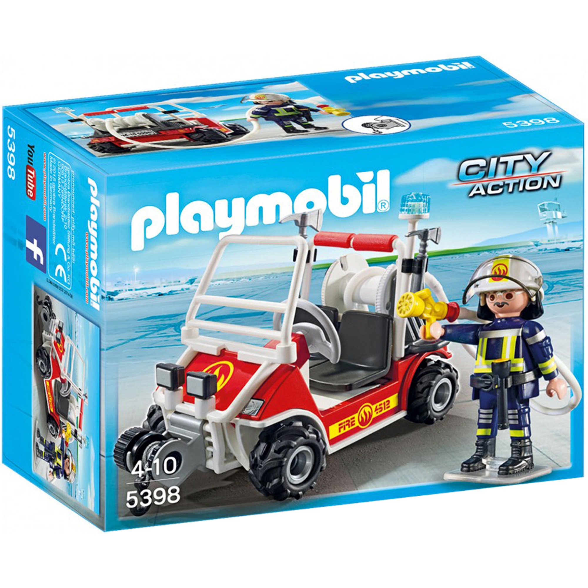 фото Игровой набор playmobil пожарный квадроцикл