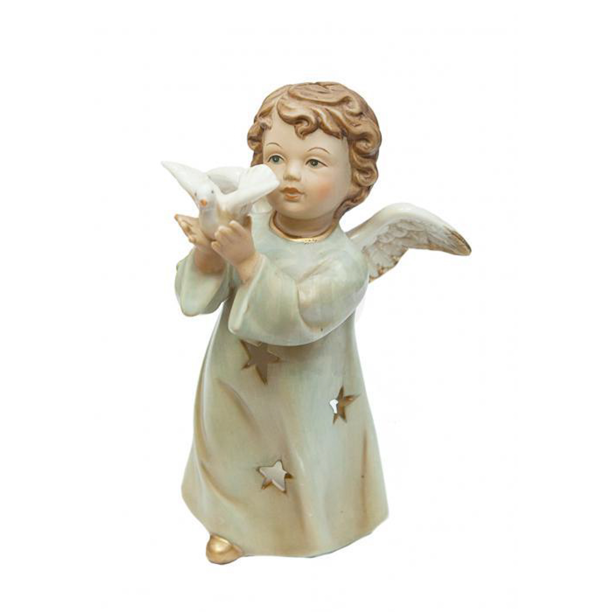 фото Подсвечник angel craft ангел с голубем 17 см