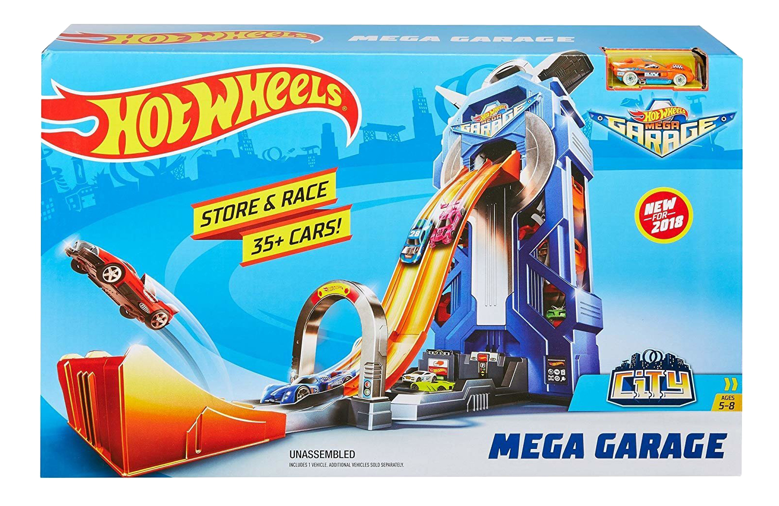 фото Игровой набор mattel hot wheels сити мега гараж