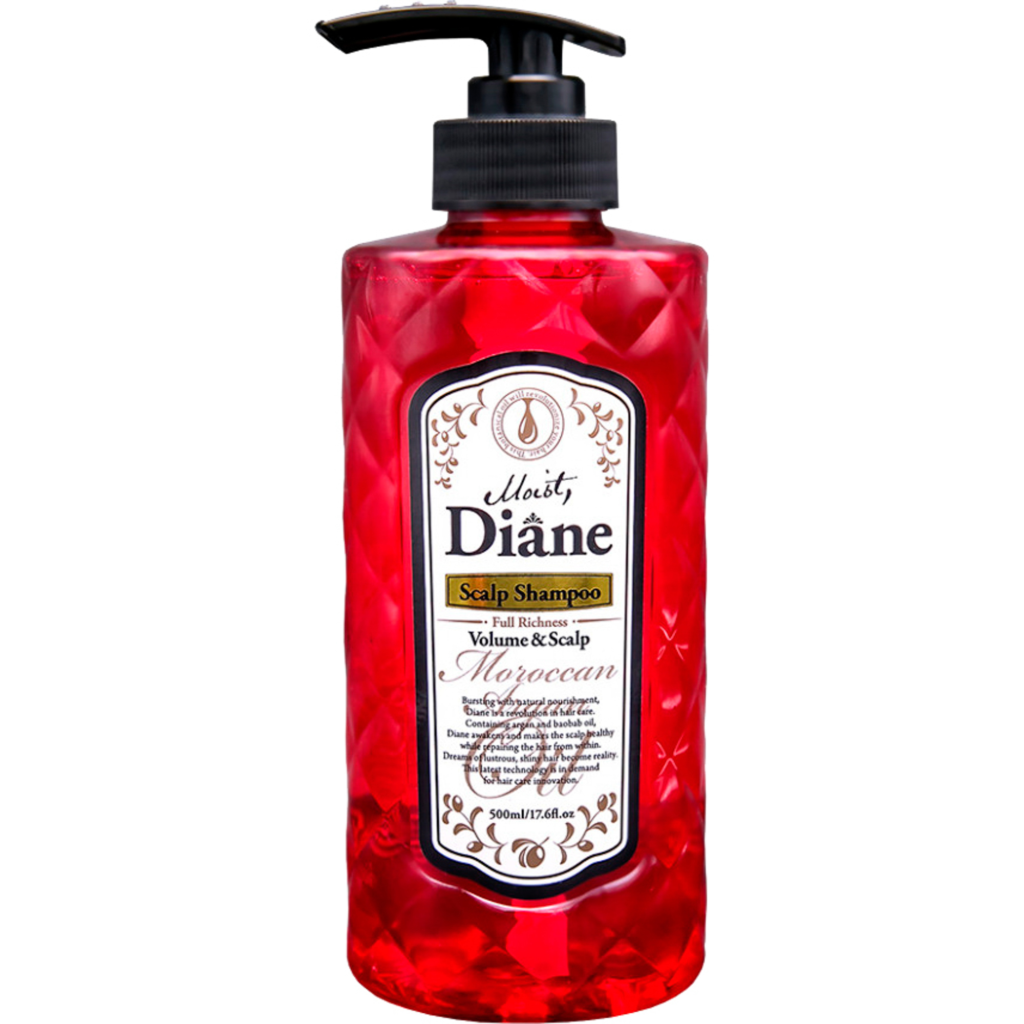 фото Шампунь moist diane volume & scalp объем и уход за кожей головы 500 мл