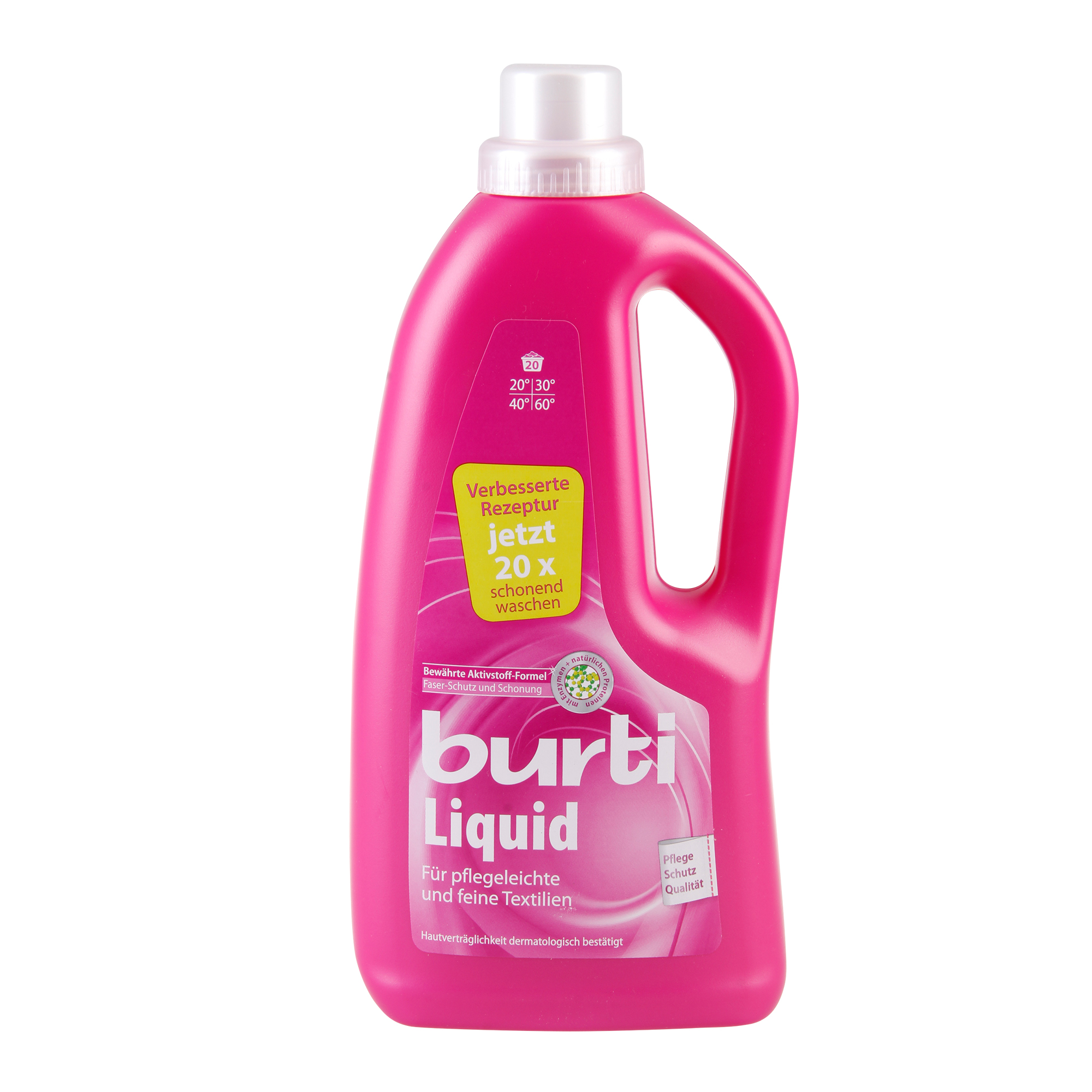Жидкое средство Burti Liquid для стирки цветного белья и тонкого 1,3 л - фото 1