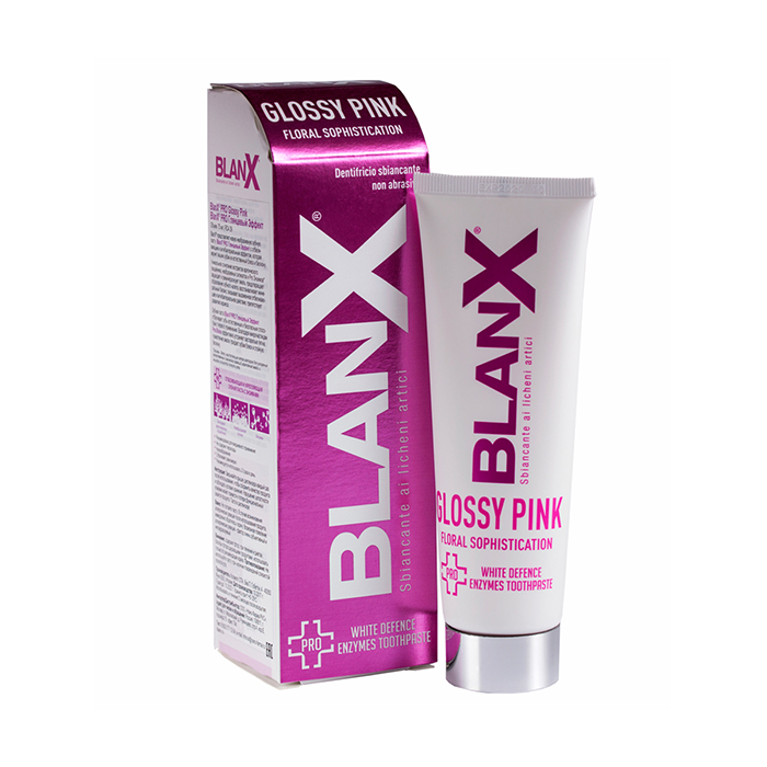 фото Зубная паста blanx pro glossy pink 75мл