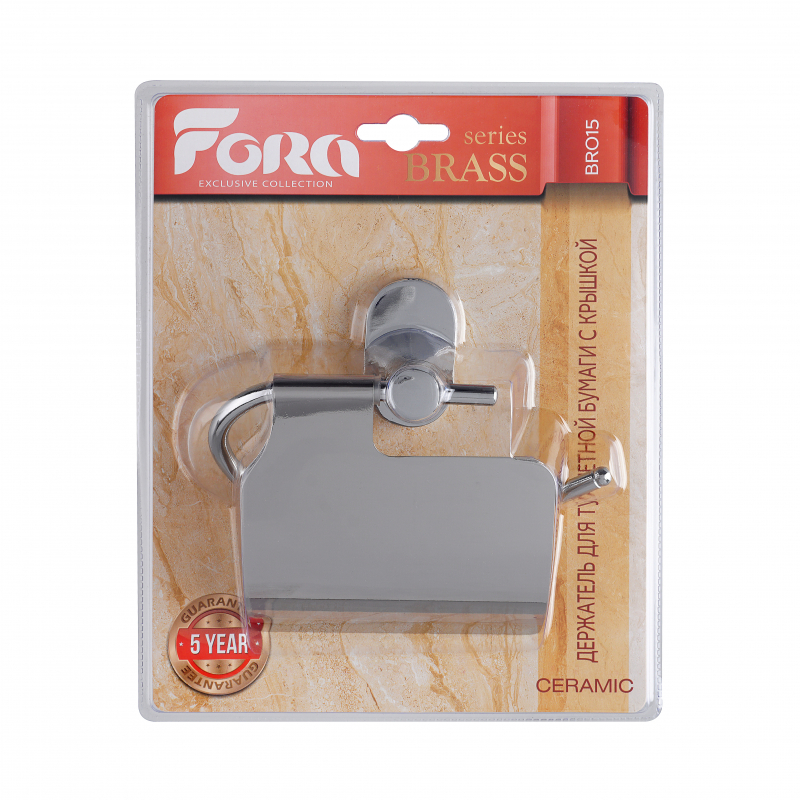 фото Держатель для туалетной бумаги fora brass серебряный 15х6х5,5 см