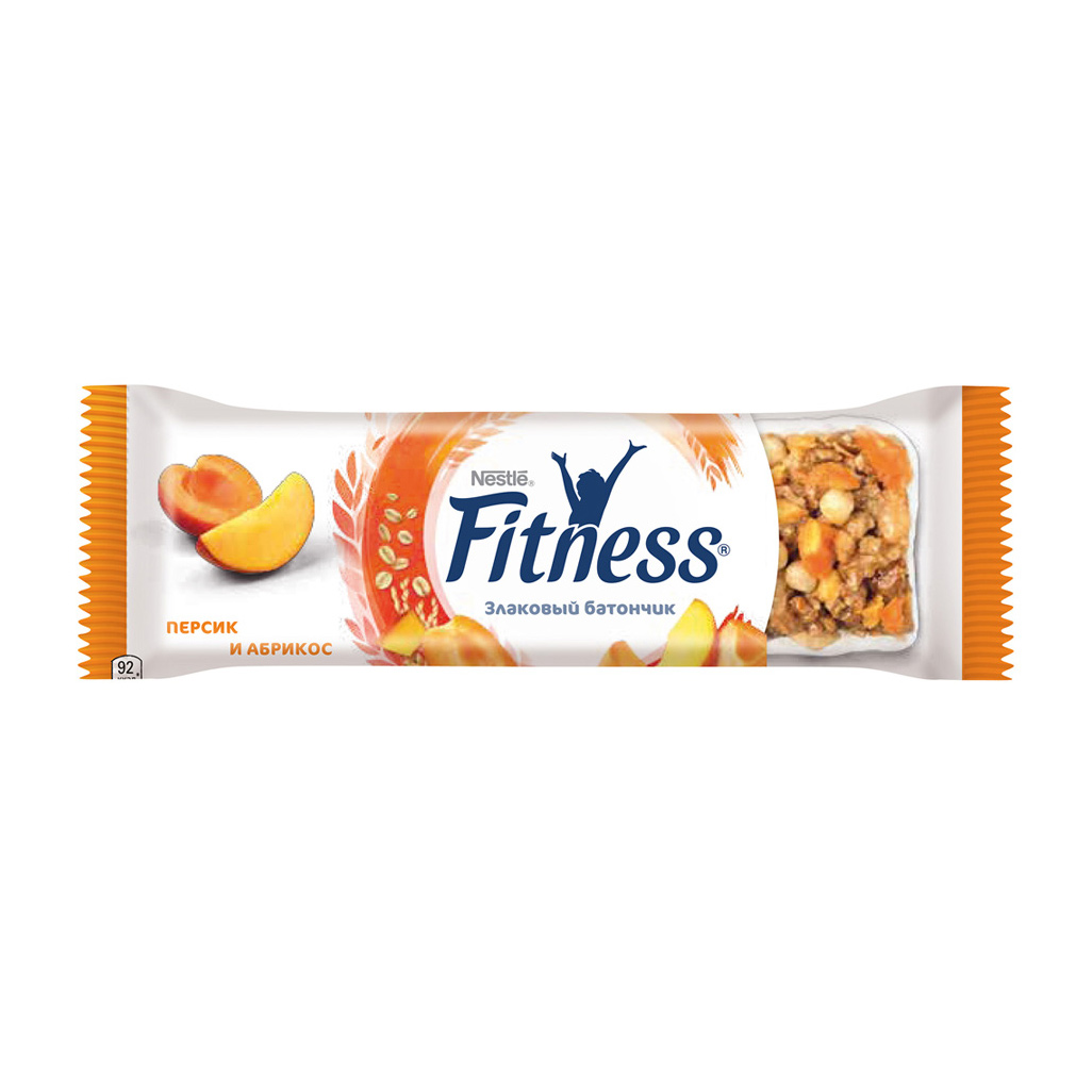 Батончик Nestle Fitness злаковый персик и абрикос 23,5 г - фото 1